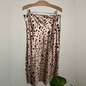 Cheetah Print Midi Skirt